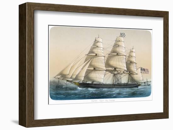 The American Clipper Ship "Challenge" of New York-Lebreton-Framed Photographic Print