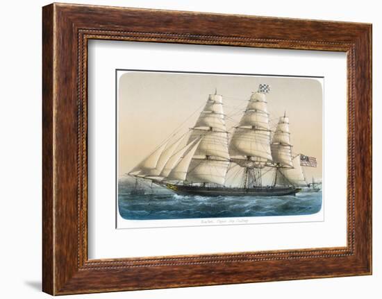 The American Clipper Ship "Challenge" of New York-Lebreton-Framed Photographic Print