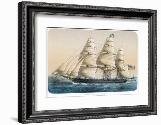 The American Clipper Ship "Challenge" of New York-Lebreton-Framed Photographic Print