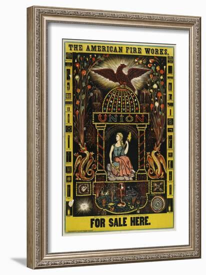 The American Fire Works, for Sale Here-null-Framed Giclee Print