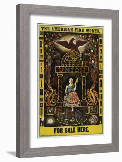 The American Fire Works, for Sale Here-null-Framed Giclee Print