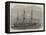 The American Frigate Franklin Off Gravesend-Edwin Weedon-Framed Premier Image Canvas