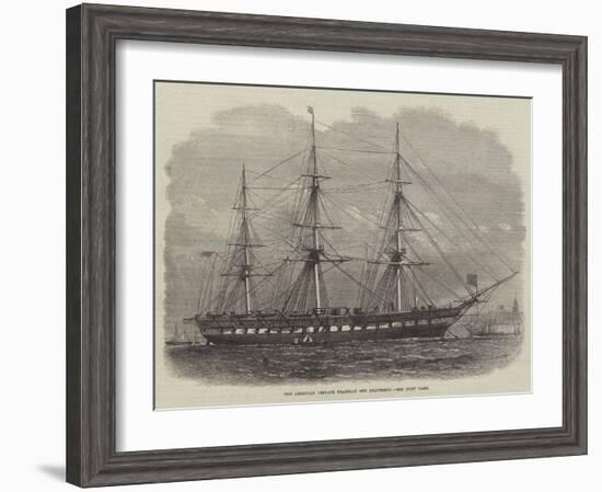 The American Frigate Franklin Off Gravesend-Edwin Weedon-Framed Premium Giclee Print