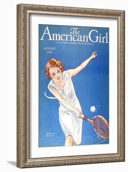 The American Girl, 1928, USA-null-Framed Giclee Print