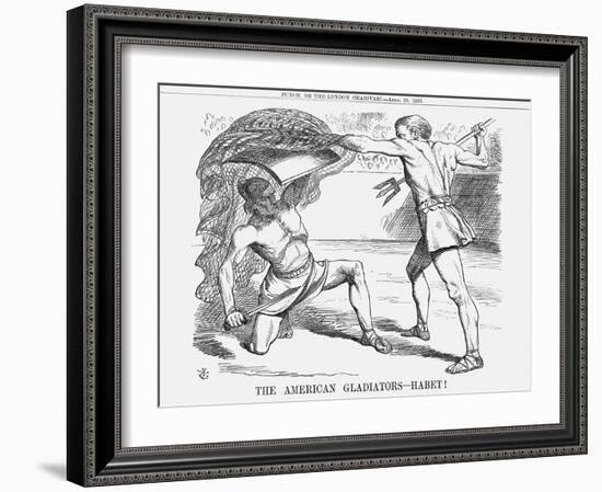 The American Gladiators - Habet!, 1865-John Tenniel-Framed Giclee Print
