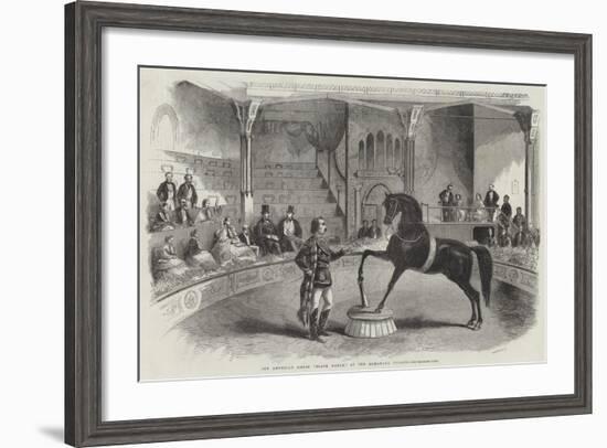 The American Horse Black Eagle, at the Alhambra Palace-null-Framed Giclee Print