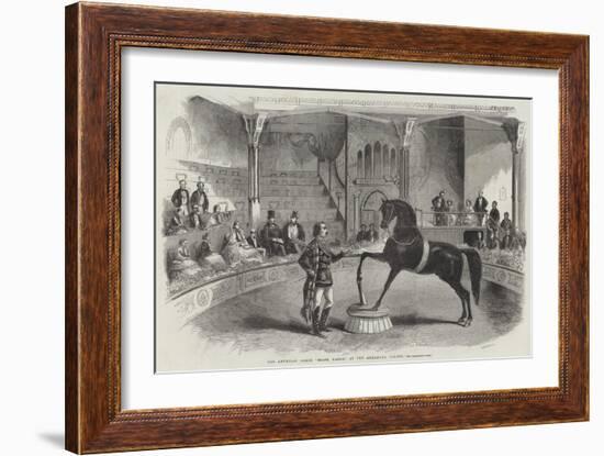 The American Horse Black Eagle, at the Alhambra Palace-null-Framed Giclee Print