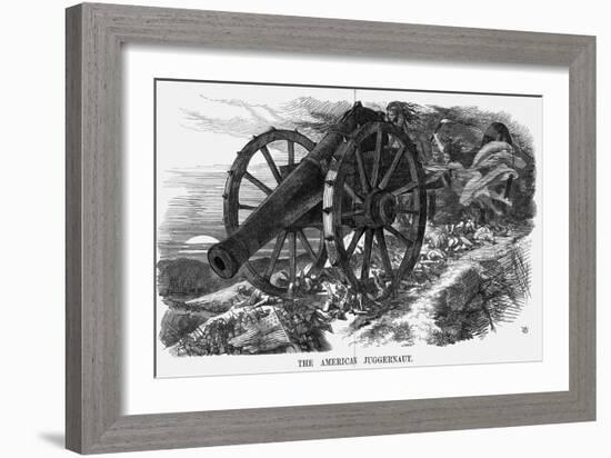 The American Juggernaut, 1864-John Tenniel-Framed Giclee Print
