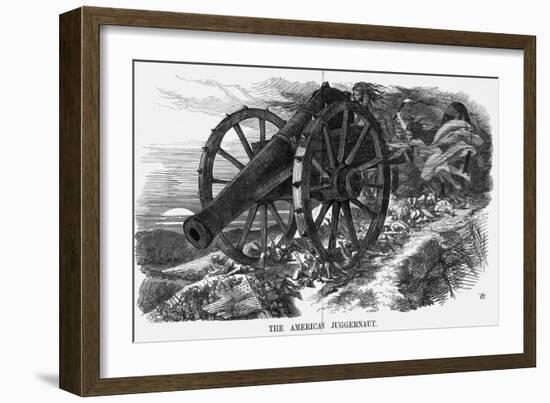 The American Juggernaut, 1864-John Tenniel-Framed Giclee Print