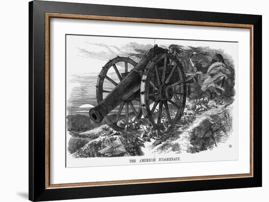 The American Juggernaut, 1864-John Tenniel-Framed Giclee Print