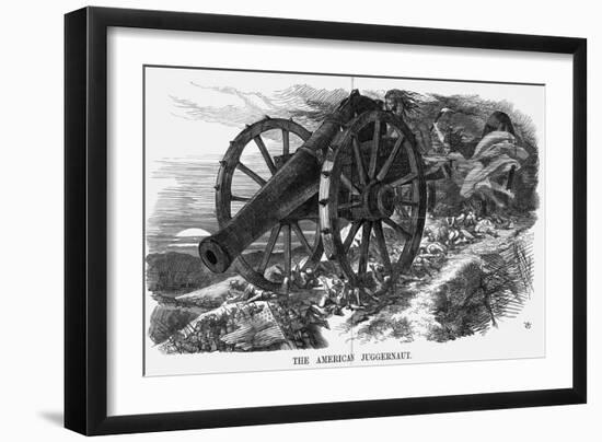 The American Juggernaut, 1864-John Tenniel-Framed Giclee Print