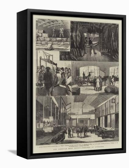 The American Meat Supply, Sketches at Liverpool-null-Framed Premier Image Canvas