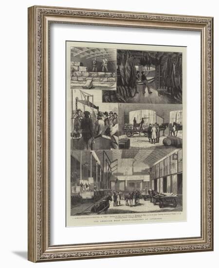 The American Meat Supply, Sketches at Liverpool-null-Framed Giclee Print