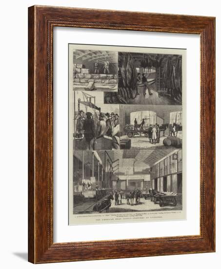 The American Meat Supply, Sketches at Liverpool-null-Framed Giclee Print