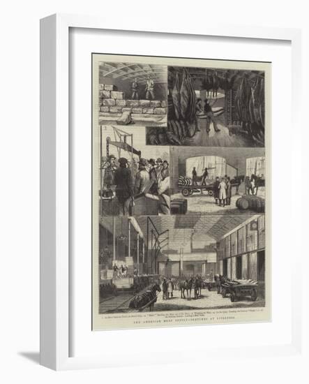 The American Meat Supply, Sketches at Liverpool-null-Framed Giclee Print