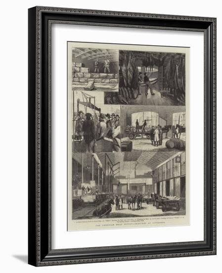 The American Meat Supply, Sketches at Liverpool-null-Framed Giclee Print