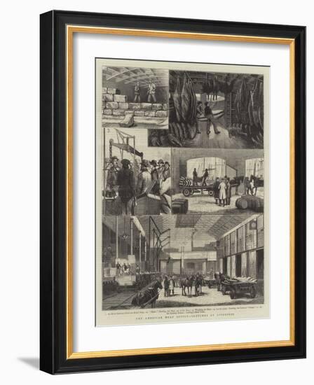 The American Meat Supply, Sketches at Liverpool-null-Framed Giclee Print