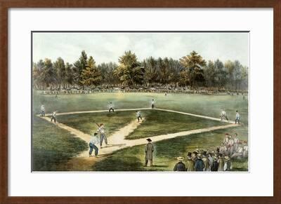 The American National Game Of Baseball Grand Match At Elysian Fields Hoboken Nj 1866 Giclee Print Currier Ives Art Com The American National Game Of Baseball Grand Match At Elysian Fields Hoboken Nj 1866 Giclee Print Currier Ives Art Com