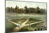 The American National Game of Baseball - Grand Match at Elysian Fields, Hoboken, Nj, 1866-Currier & Ives-Mounted Giclee Print