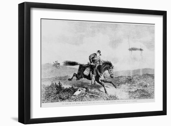 The American Pony Express, En Route from the Missouri River to San Francisco-George Henry Andrews-Framed Giclee Print