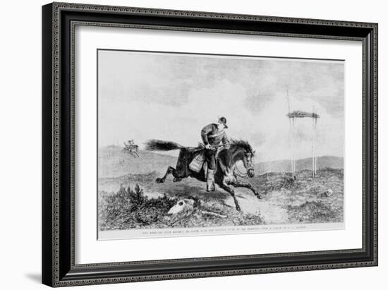 The American Pony Express, En Route from the Missouri River to San Francisco-George Henry Andrews-Framed Giclee Print