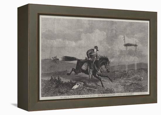 The American Pony Express, En Route from the Missouri River to San Francisco-George Henry Andrews-Framed Premier Image Canvas