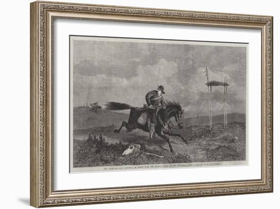 The American Pony Express, En Route from the Missouri River to San Francisco-George Henry Andrews-Framed Giclee Print