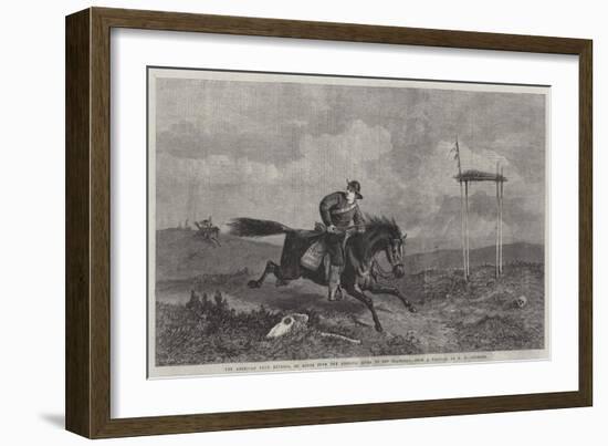 The American Pony Express, En Route from the Missouri River to San Francisco-George Henry Andrews-Framed Giclee Print