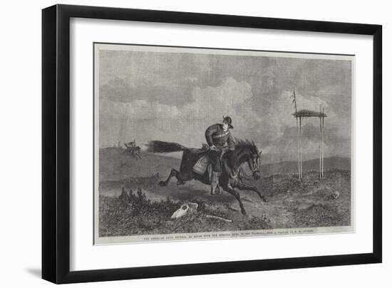 The American Pony Express, En Route from the Missouri River to San Francisco-George Henry Andrews-Framed Giclee Print