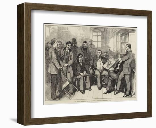 The American Presidential Election, a Sketch at Washington-Felix Regamey-Framed Giclee Print