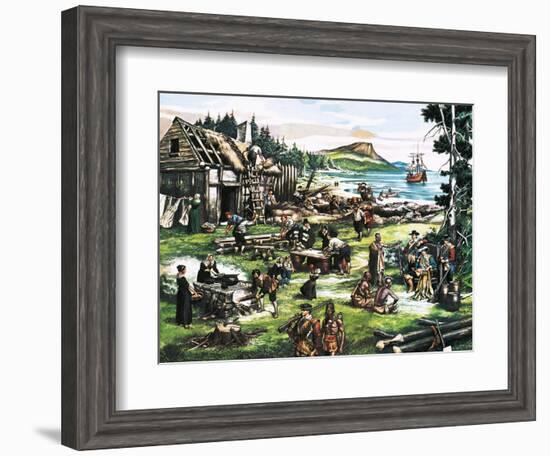 The American Settlers-Ron Embleton-Framed Giclee Print