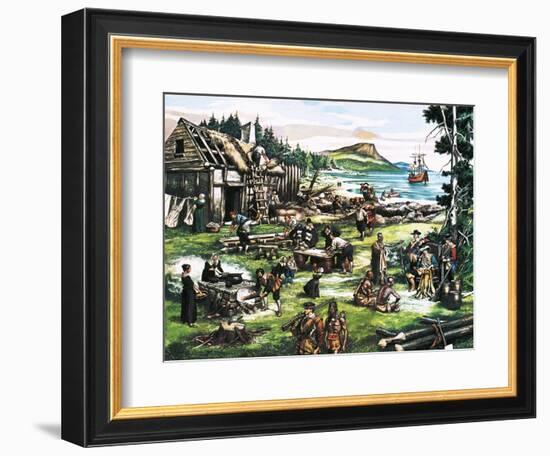 The American Settlers-Ron Embleton-Framed Giclee Print