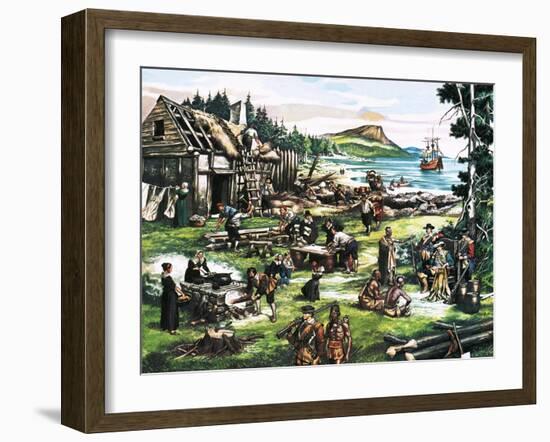 The American Settlers-Ron Embleton-Framed Giclee Print