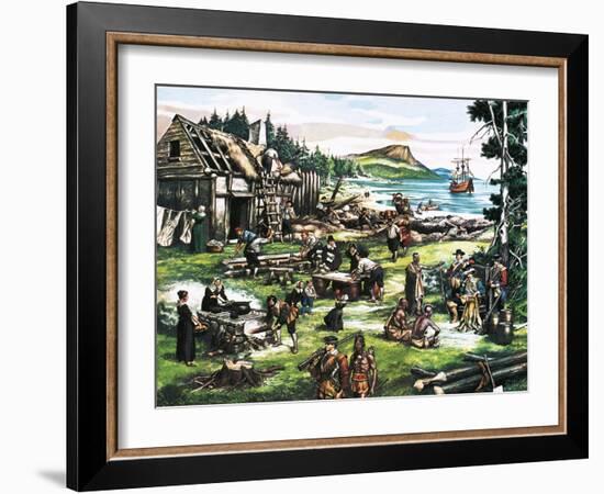 The American Settlers-Ron Embleton-Framed Giclee Print