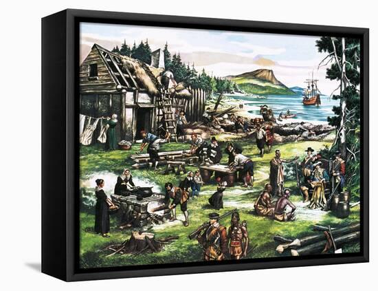 The American Settlers-Ron Embleton-Framed Premier Image Canvas