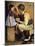 The American Way (or Soldier Feeding Girl)-Norman Rockwell-Mounted Giclee Print