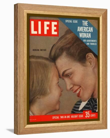 The American Woman, December 24, 1956-Grey Villet-Framed Premier Image Canvas