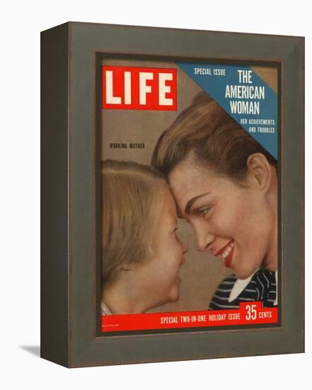 The American Woman, December 24, 1956-Grey Villet-Framed Premier Image Canvas