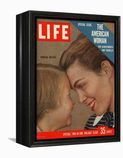 The American Woman, December 24, 1956-Grey Villet-Framed Premier Image Canvas