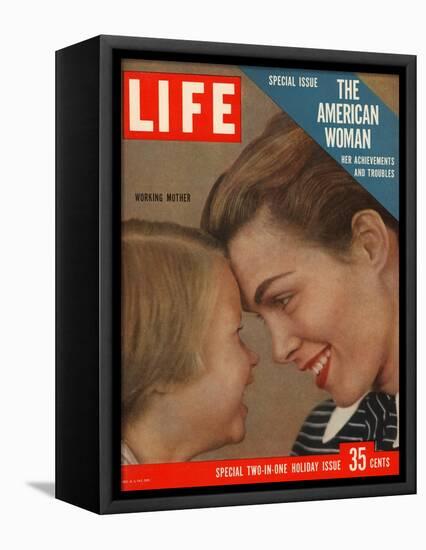 The American Woman, December 24, 1956-Grey Villet-Framed Premier Image Canvas