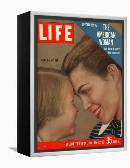 The American Woman, December 24, 1956-Grey Villet-Framed Premier Image Canvas