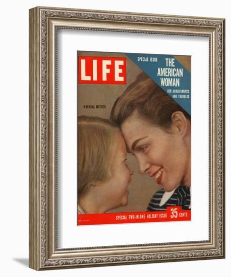 The American Woman, December 24, 1956-Grey Villet-Framed Photographic Print