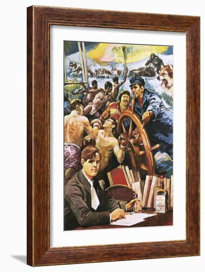 The American Writer, Jack London-Alberto Salinas-Framed Giclee Print