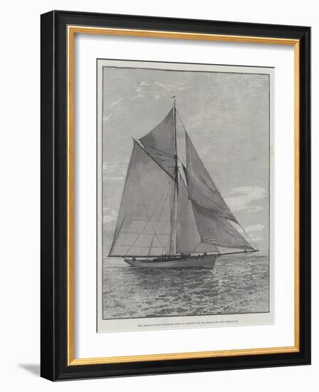 The American Yacht Volunteer, Built to Compete with the Thistle for the America Cup-null-Framed Giclee Print