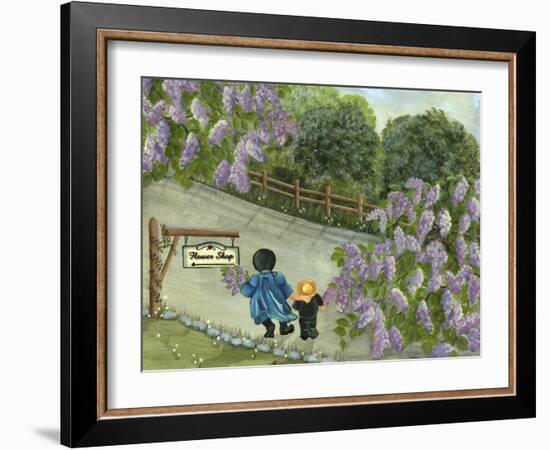 The Amish Flower Shop-Tina Nichols-Framed Giclee Print