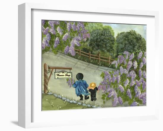 The Amish Flower Shop-Tina Nichols-Framed Giclee Print