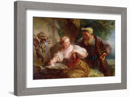 The Amorous Proposal, C.1725 (Oil on Canvas)-Francois Lemoyne-Framed Giclee Print