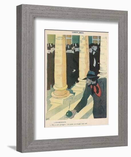 The Anarchist Plants a Bomb-Juan Gris-Framed Photographic Print