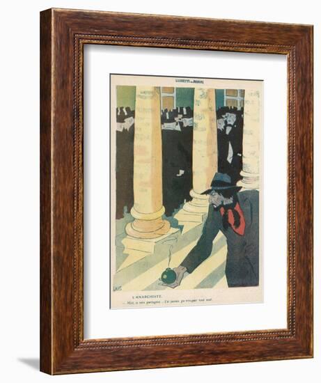 The Anarchist Plants a Bomb-Juan Gris-Framed Photographic Print