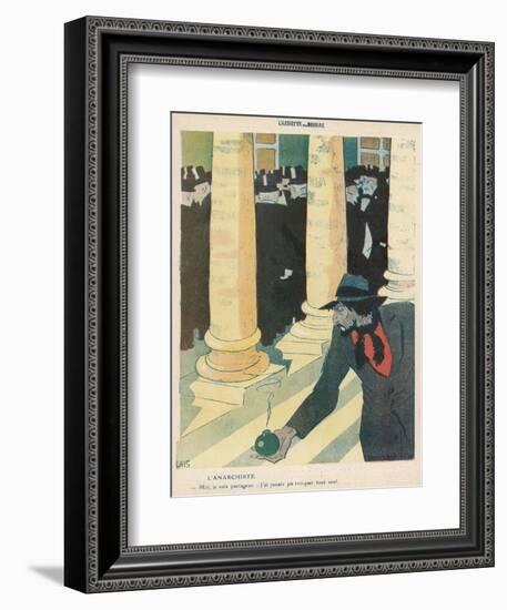 The Anarchist Plants a Bomb-Juan Gris-Framed Photographic Print